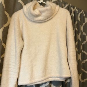 Fuzzy white sweater